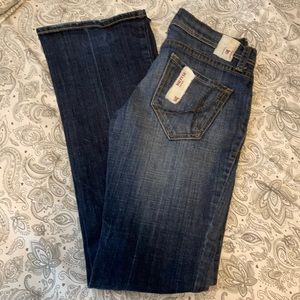Boot Cut Low Rise Dark Blue Jeans